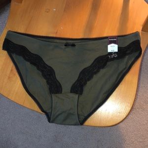 Olive green bikini underwear